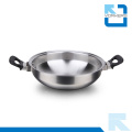 2016 Manija doble de acero inoxidable utensilios de cocina Metal Pot